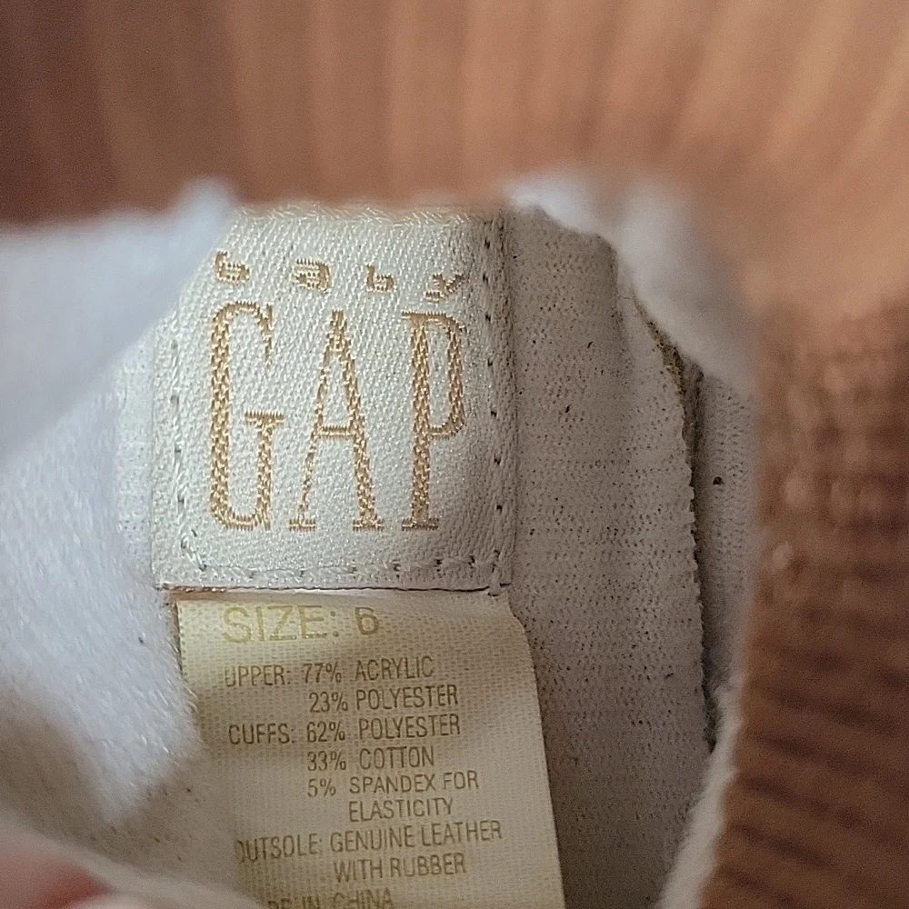 Gap‎ Baby Gap Vintage Teddy Bear Toddler Size 6 Slippers Boy Or Girl